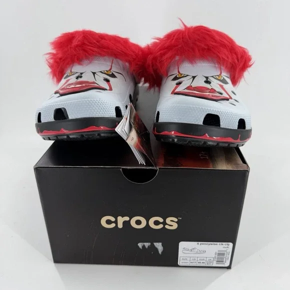 Crocs IT Chapter 2 Pennywise Face Classic Clogs Adult Men's Size 11 New With Box
